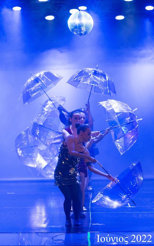 Group of modern ballet dancers